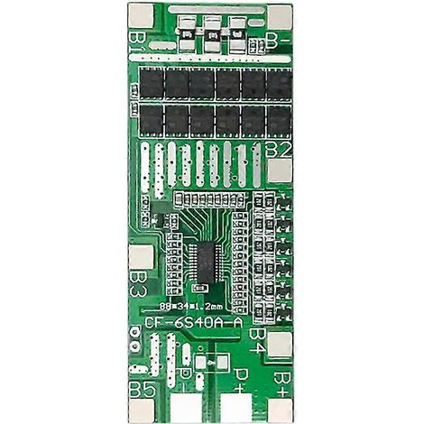 24V 6S 40A 18650 Batterie Lithium Ion Protection Solaire Panneau d’éclairage BMS Pcb avec Balance par Scooter (1/5)