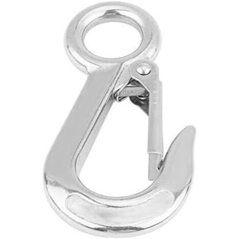 Gancio di carico per verricello, 2 tipi in acciaio inox 304, elevata capacità di carico, gancio per gru (0,3 t)