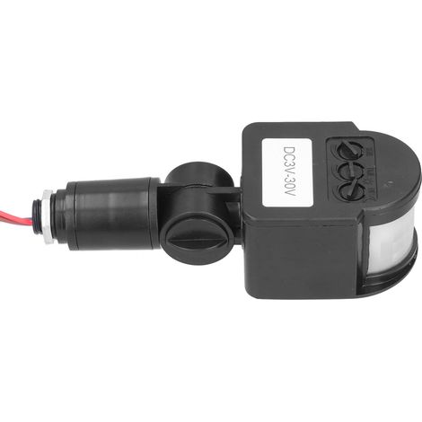 Détecteur de mouvement PIR solaire pour projecteur LED, interrupteur infrarouge automatique, alimentation DC3V-30V, éclairage extérieur (1/5)