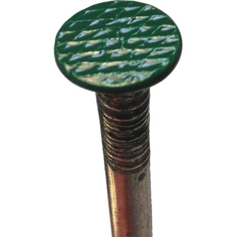 Direct Filet – Lot de 100 clous en acier pour gazon 140mm – Peinture antirouille verte – Fixation rapide pour gazon synthétique – Ø 5.50mm