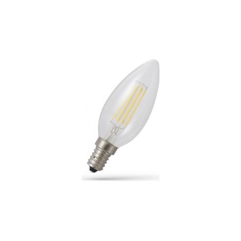 Lampadina LED a candela COG WW trasparente WOJ+13874, 2700K, 4W