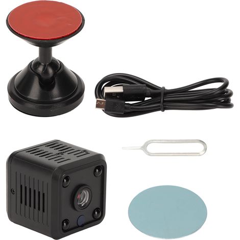Caméra de Sécurité WiFi Mini, Vision Nocturne Infrarouge, Grand Angle pour Intérieur, Surveillance Domestique Sans Fil (1/5)