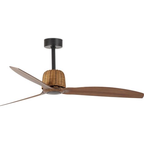 WEAVER M Ventilador negro/nogal (1/2)