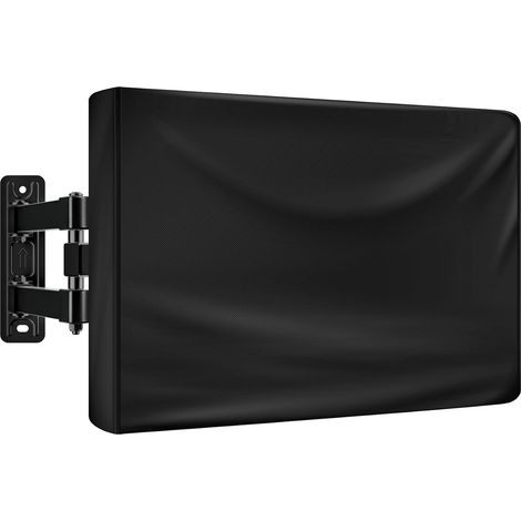 Schutzhülle für Outdoor-TV-Bildschirme, wasserdicht und wetterfest, 210D-Gewebe, schwarz (50-52 Zoll (51,2 x 5,9 x 32,6 Zoll))