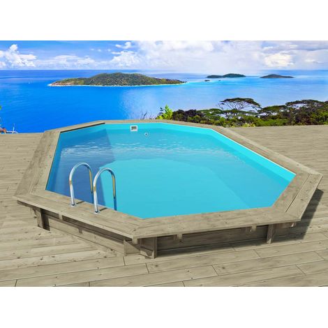 Piscina de madera "Havana" 7.57 x 4.07 x 1.44 m