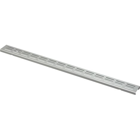 Grille d'évacuation 75 mm, acier galvanisé (1/2)