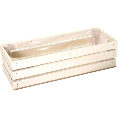 Tiroir en bois naturel avec nylon cm32x16h12 (1/2)