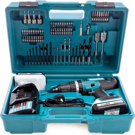 Makita – Perceuse visseuse à percussion 18V 42 Nm – 2 batteries 18V 2Ah – Mandrin 13 mm – Moteur Brushless – Couple 42Nm – HP488DAEX1 — vue 3