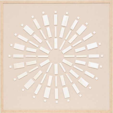 Tela 3d houria beige 78x78cm - Atmosphera créateur d'intérieur (1/4)