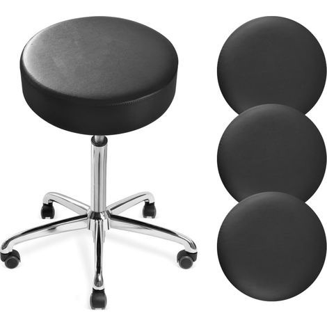 4 Pièces Housse De Tabouret,Élastique En PU Imperméable,Diamètre 30-36cm,Pour Bar Restaurant (1/5)