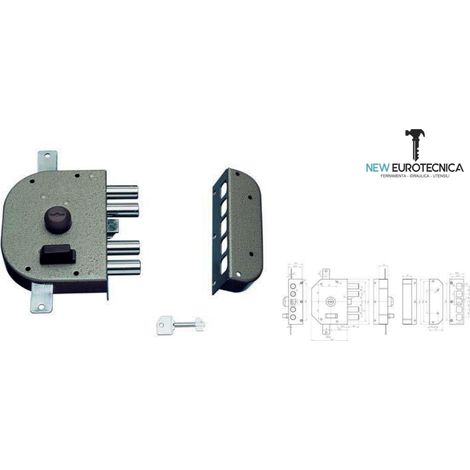 Serratura legno applicare 3250 cr entrata 60 mm ( destra/sinistra ) verso sinistra