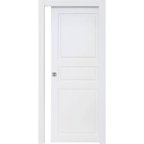 PORTA BUGNA SCORREVOLE 80X210 CM LACCATO BIANCO (1/2)