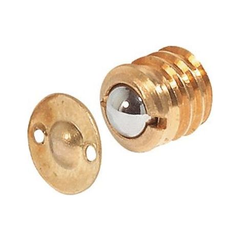 Verriegelung mit Chromkugel aus Messing und Stahl Durchmesser 9 mm