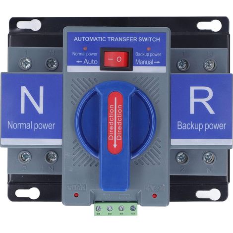 Commutateur de Transfert Automatique à Double Puissance AC230V 2P CB Micro Type de Rupture Mini Changement pour le Ménage PV (63A) (1/5)