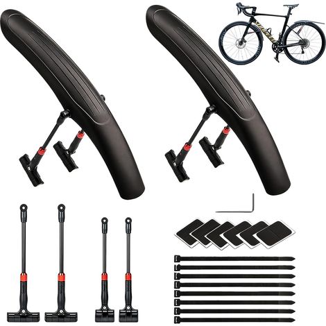 Garde-boue Vélo Route et VTT Amovible Réglable Avant et Arrière (1/5)
