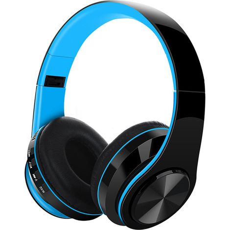 Casque de TV Sans Fil Bluetooth - - Basse Profonde - Bleu - Casque de TV Sans Fil Bluetooth - - Basse Profonde - Bleu (1/5)