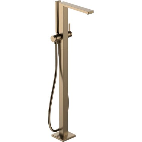 Hansgrohe Tecturis E - Badewannenarmatur, Bodenmontage, Bronze gebürstet 73445140 (1/3)