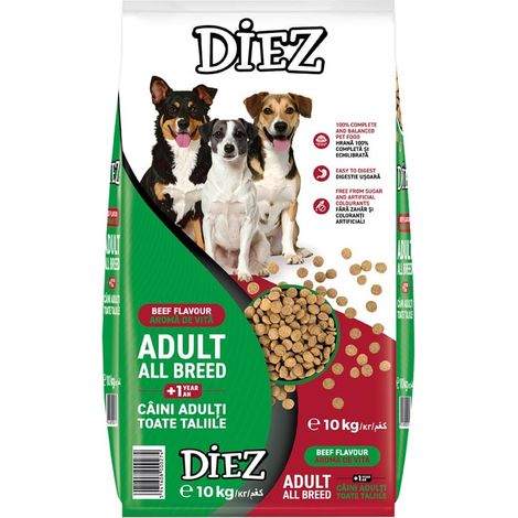 Croquettes pour chiens Diez au bœuf, 10 kg
