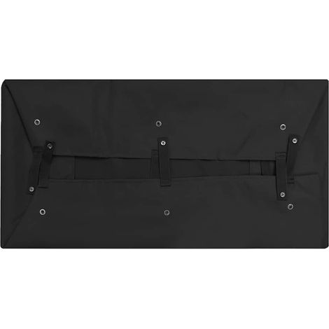 Bâche de chariot de jardin Noir 81x41x21 cm Tissu