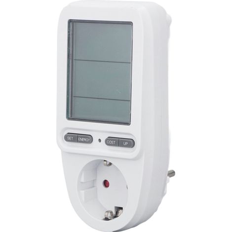 Compteur de puissance Prise Multifonction Peacefair PZGS-02 Moniteur Électricité Facturation Intelligente Prise Standard Allemand 230V avec Batterie Intégrée Mesure Conso Énergie (1/5)