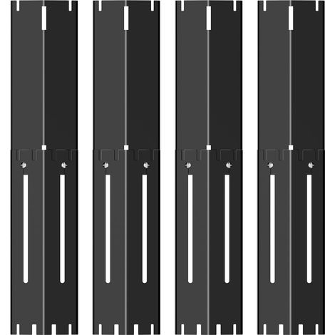Pièces de Rechange de réglable de 34 à 53,3,Plaques chauffantes pour Barbecue cmcompatible avec la Plupart des modèles de Gril à gaz,Universelle pour diffuseur de Chaleur(Acier Porcelaine, 4 pièces) (1/5)