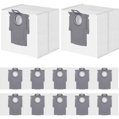 12 Bolsas aspiradora Roborock S8+/S8 Pro Ultra/S7 MaxV Ultra/Q7 M5+/L5+/Max+/Q8 Max+/Q5 Pro+/Q5 Max+/Q10 S5+/X5+, Bolsas Bolsas aspiradora (1/5)
