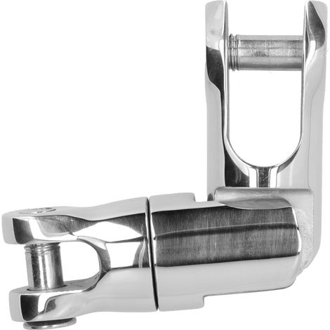 Drehgelenkverbinder für Bootsanker, 3-teilig, Edelstahl 316, hochglanzpoliert, für 0,4–0,5 Zoll Ketten (1/5)
