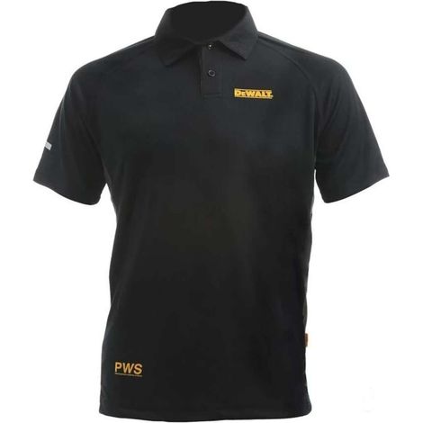 Polo noir DEWALT du M au XL - DWC125-013tailleL