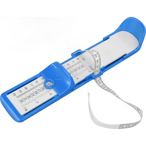 Règle de mesure de longueur de pied multifonction précise pour enfants, bleu, outil de mesure de chaussures fiable (1/5)