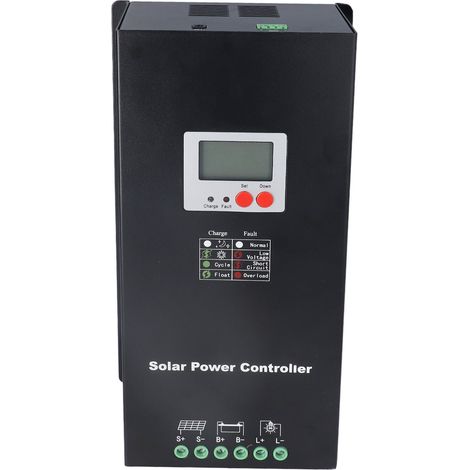 Solarladeregler mit MPPT-Funktion, LCD-Anzeige, 12 V, 24 V, 48 V, automatische Spannungserkennung, 60 A, 150 V DC-Eingang (1/5)
