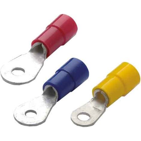 CAPOCORDA PREISOLATO OCCHIELLATO 6 mm, Ø 12 mm - Confezione 20 pezzi