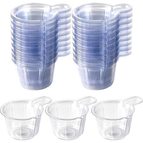 Gobelets Doseurs - Lot De 100 - Plastique Pet - 40 Ml - Pour Peinture Et Résine - Transparent (1/5)