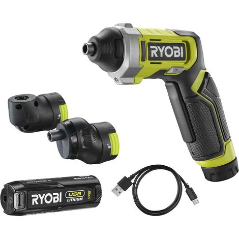Ryobi 4V USB Lithium Akkuschrauber kompakt mit LED (1/4)