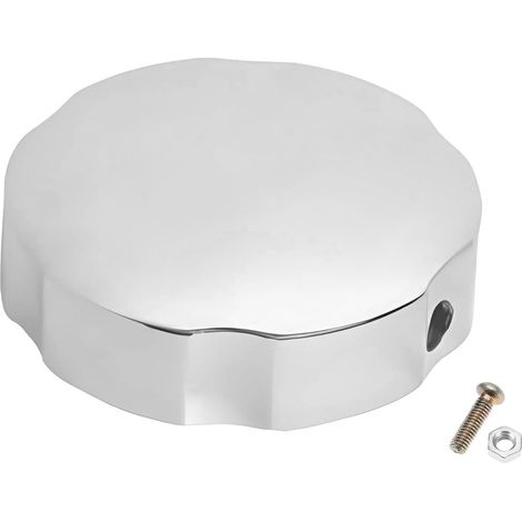 1 - Drehgriff - Badewannenstöpsel - Pop-up-Ablauf aus verchromter Aluminiumlegierung für Badezimmerablauf und Überlauf (1/5)