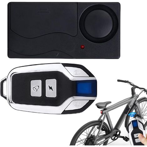 Alarma de seguridad para vehículos - Sirena inalámbrica de 110 dB con control remoto, potente kit antirrobo Bocina para coche, protección para coches, furgonetas y camiones