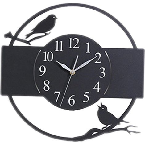 Reloj de pared decorativo de estilo retro vintage, moderno y creativo, ideal para dormitorio, oficina, baño, sala de estar, etc.