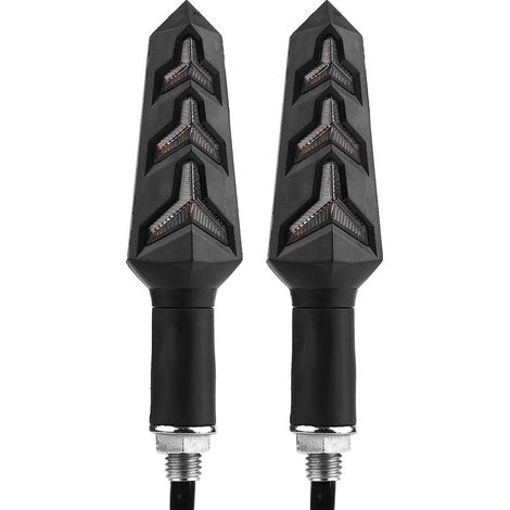 Paire de clignotants LED universels en forme de Y pour moto (1/5)