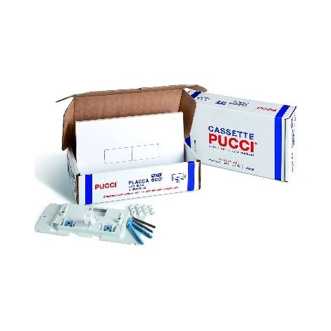 Kit placche eco sp. 12 mm per cassette pucci dal 1992 al 2010 cromo (1/3)