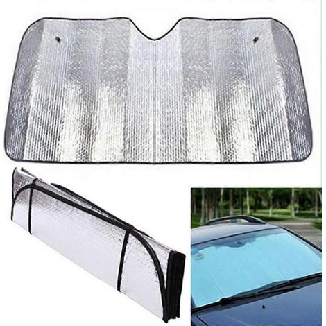 Pare-soleil de voiture, rideau de protection UV, film pare-soleil pour pare-brise avant, taille S (1/5)