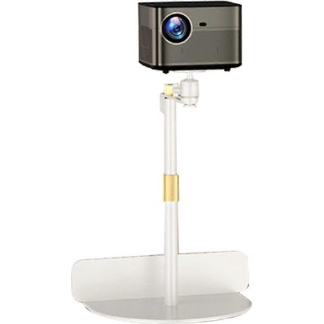 Support de Projecteur Réglable avec Tête de Trépied Blanche - Support Multi-Angle (1/5)
