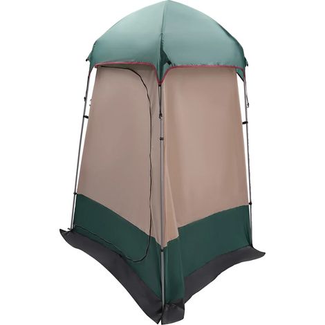 Tente de Douche Portable, Utilisation Polyvalente, Matériaux Résistants aux Intempéries, Vert Foncé (1/2)