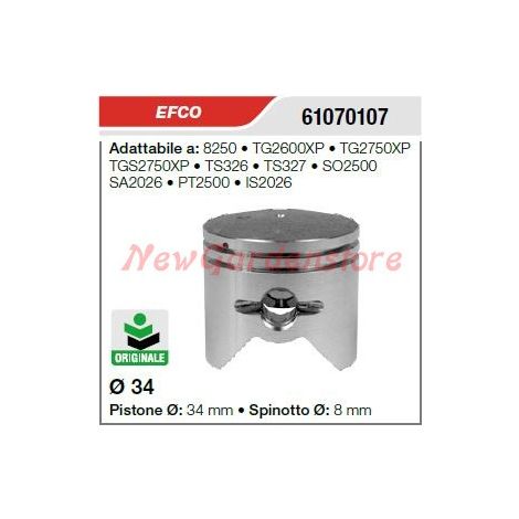 Pistone segmenti spinotto EFCO motosega 8250 TG2600XP 61070107
