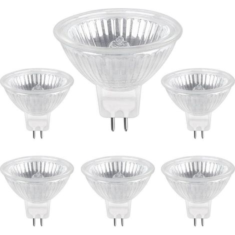 Tigrezy 6pcs Ampoule Halogene GU5.3 35W 12V, 680lm Blanc Chaud 2700K Dimmable, Ampoule Spot Halogène MR16 (1/5)