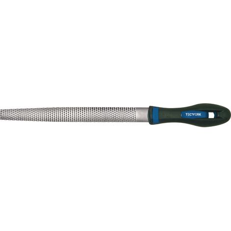 Lima  para  madera  DIN  7263  C  L.250mm  Q.25x7mm  Corte  2  semicircular  2K-Ergo  TECWERK (1/2)