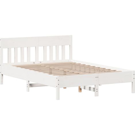 Maison Exclusive - Letto senza Materasso Bianco 120x190 cm Legno Massello di Pino