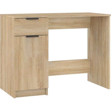 Maison Exclusive - Schreibtisch Sonoma-Eiche 100x50x75 cm Holzwer (1/5)