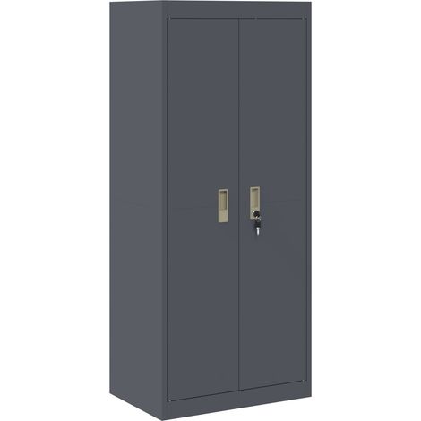 vidaXL Armadio Antracite 60 x 40 x 140 cm Acciaio
