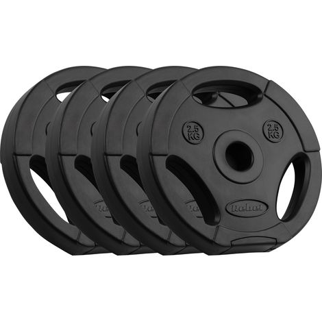 Jeu de charges bitumineuses 4x2,5kg, trou de 10kg, plaque de 31mm, poignées Rebel (1/5)