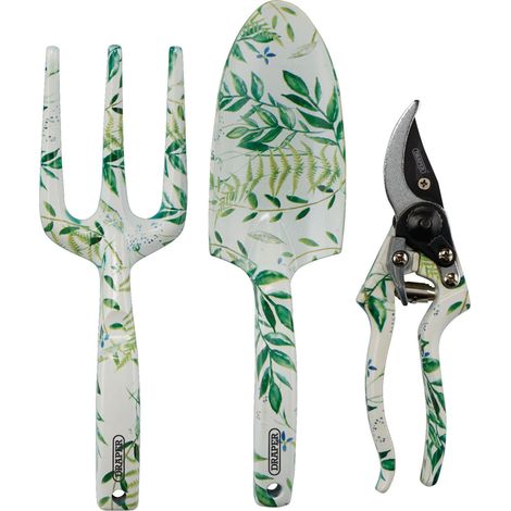 Draper 08994 Garden Tool Set with Floral Pattern (3 Piece)