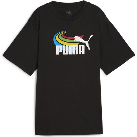 Puma Grafik-Sommersport-Damen-T-Shirt, schwarz, 62791301, Größe XS (1/3)